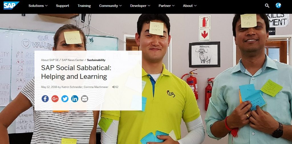 Social Sabbatical: Learning with humility