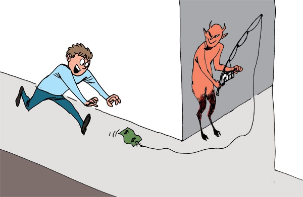 A delicate balance between personal values and temptation