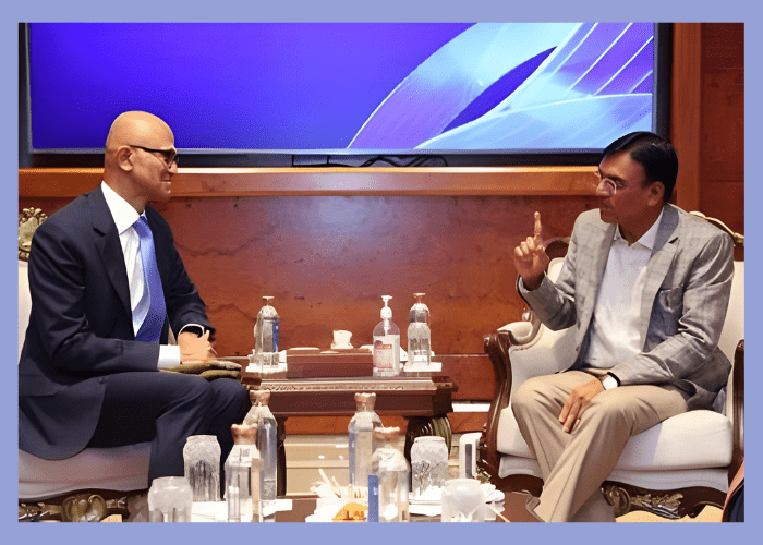 Ministry of Labour, Microsoft partner to expand employment linkages, scale AI-led skilling Satya Nadella and Mansukh Mandaviya sign MoU