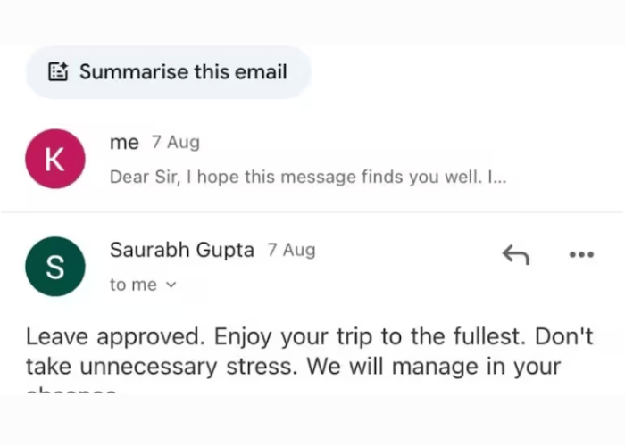 ‘Day off for love’ leave request wins hearts leave request