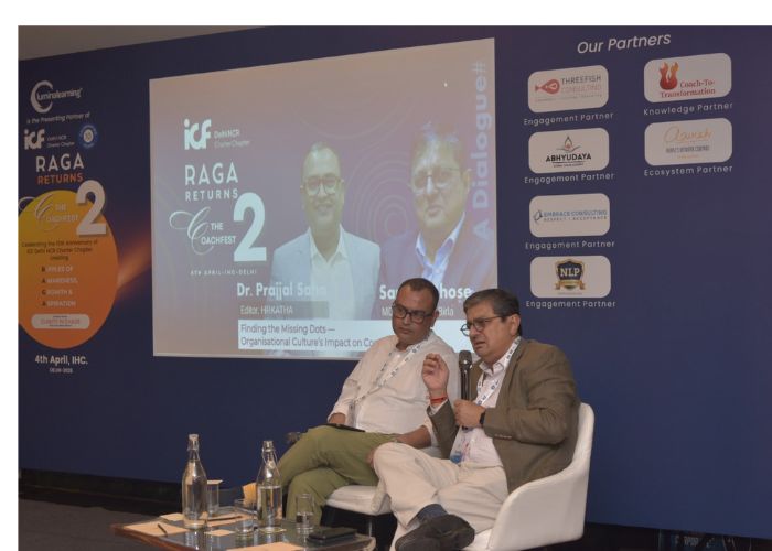 Finding the missing dots: Can coaching survive the system? Prajjal and Sandip Ghose at ICF's RAGA: Connecting the Dots