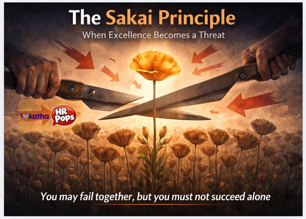 The Sakai Principle: When excellence becomes a threat Sakai Principle: the pressure to conform, HR Pops