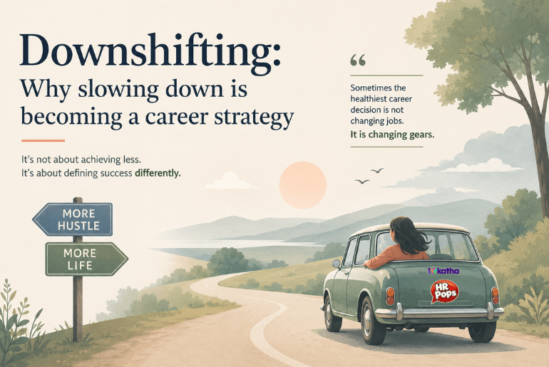 Downshifting: Why slowing down is becoming a career strategy Downshifting: HR Pops: Choosing balance over high position and career goals