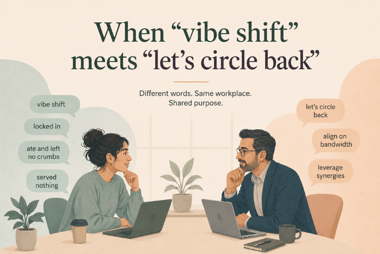 When “vibe shift” meets “let’s circle back”