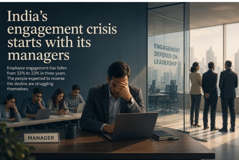 India’s engagement crisis starts with its managers Disengaged Managers: research
