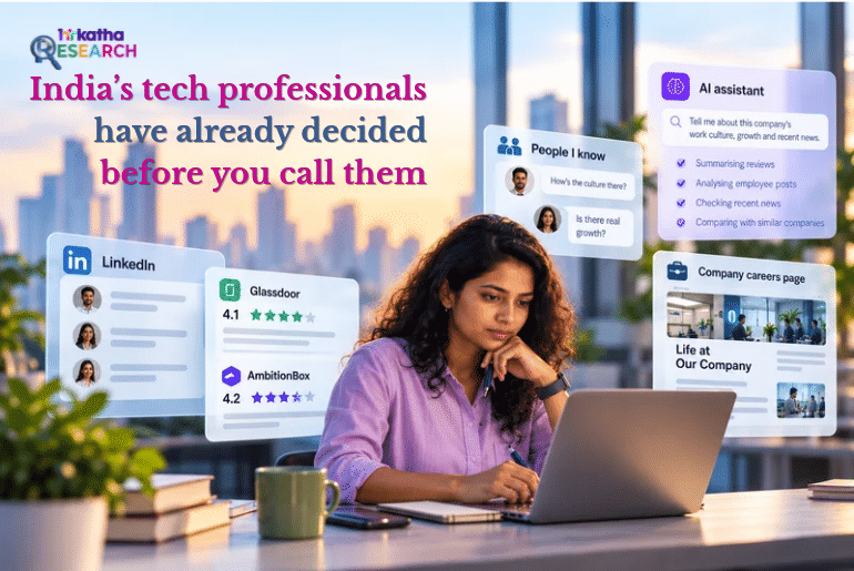 India’s tech professionals have already decided before you call them Research: Inida's techies have already decided before being called for interview